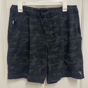 Vuori Men's Ponto Short Camo blue grey Dreamknit size Large
